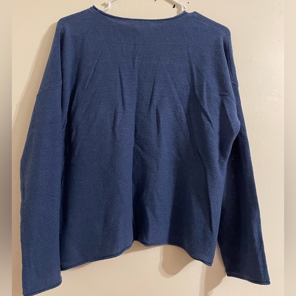 Eileen Fisher Crew Neck Boxy Pullover - Picture 6 of 6